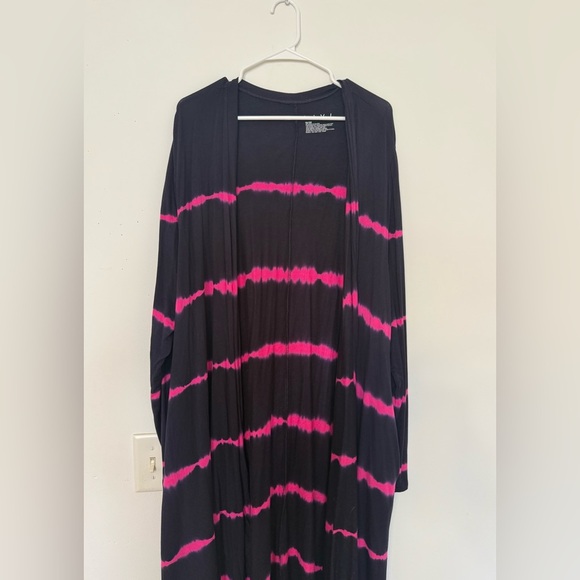 LIVI Pink and Black Cardigan Size 18/20 - Picture 4 of 13
